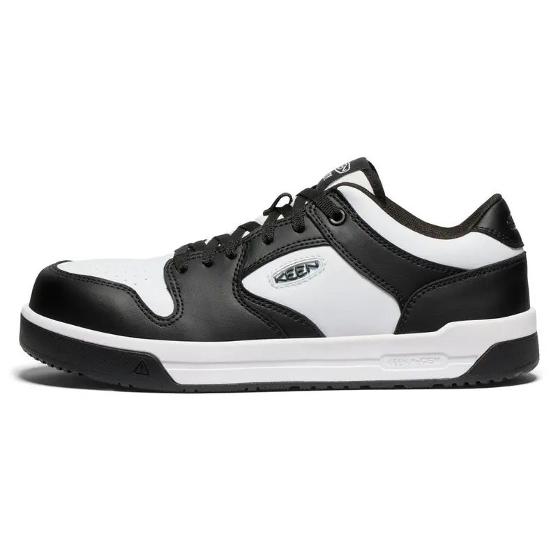 Keen Overton Men's Composite Toe Athletic Work Shoe - 1029857 White/Black 3