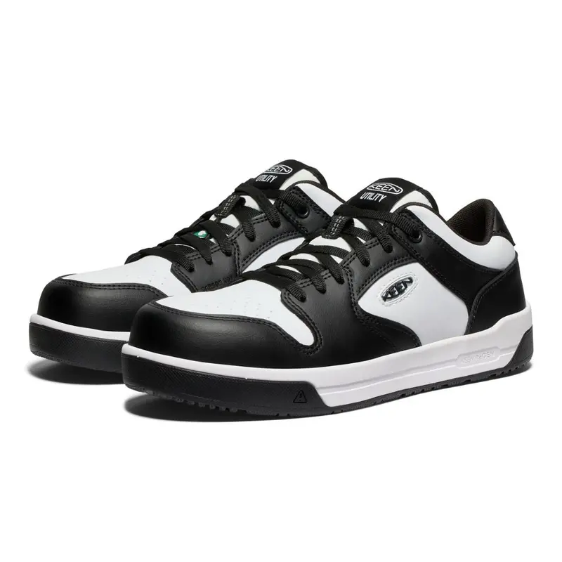Keen Overton Men's Composite Toe Athletic Work Shoe - 1029857 White/Black 7