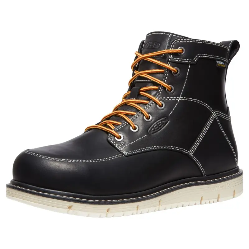 Keen San Jose Men’S 6” Wp Aluminum Toe Work Safety Boot 1027083 - Black 3