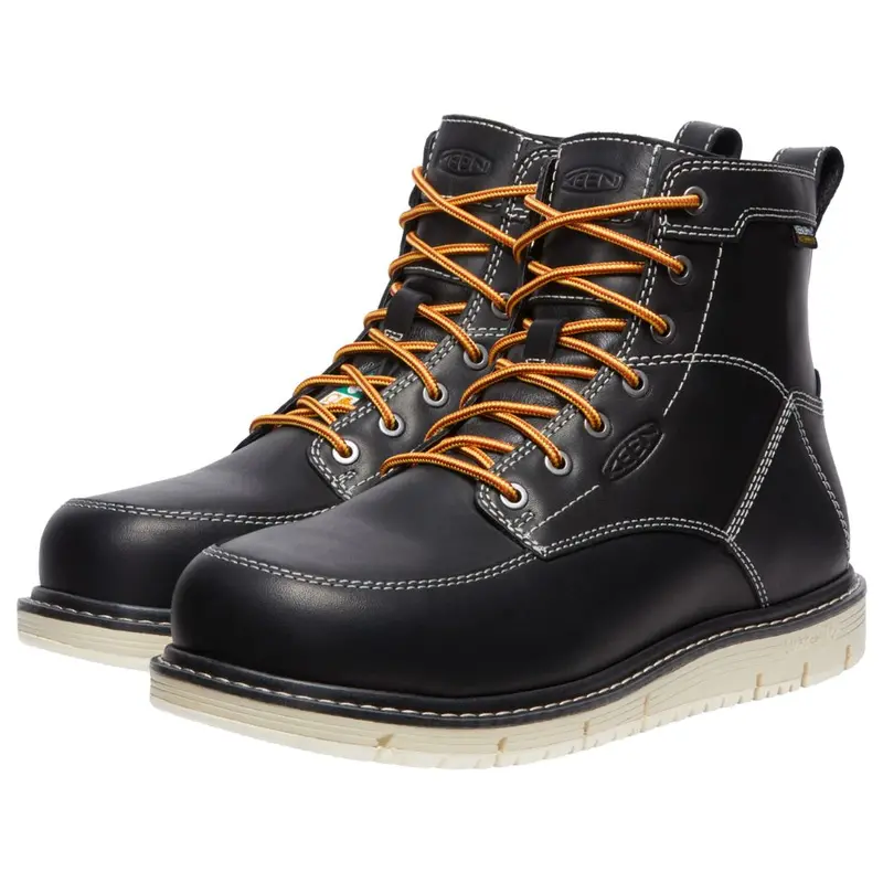 Keen San Jose Men’S 6” Wp Aluminum Toe Work Safety Boot 1027083 - Black 4