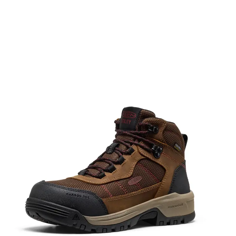 Keen Utility Women's Skokie Hiker 4.5" Waterproof Carbon Toe Work Boot 5
