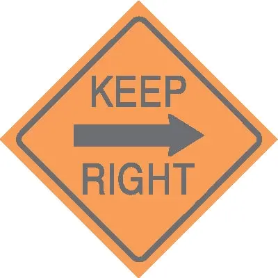 Keep Right/ Orange 1