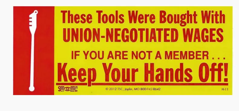 Keep Your Hands Off! W/Glasscutter Toolbox Decal #H-11 1