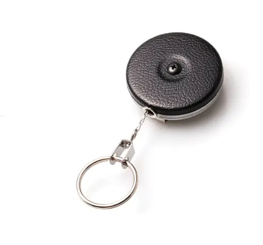 Key-Bak Key-Bak Original Series Retractable Keychain In Vinyl Black 1
