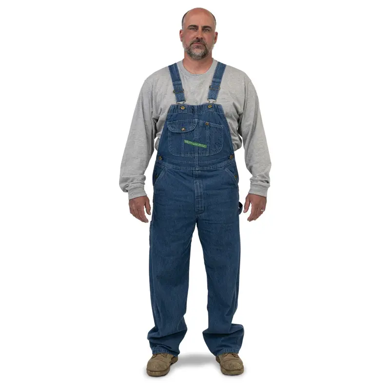 Key Denim Bib Overall - Enzyme Washed #272.42 1
