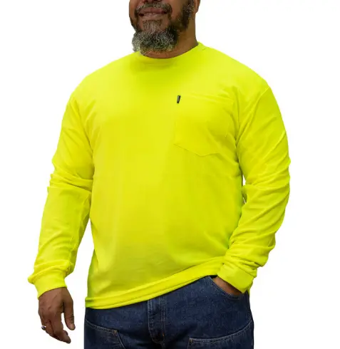 Key Enhanced Visibility Long Sleeve Pocket T-Shirt #838.39 1
