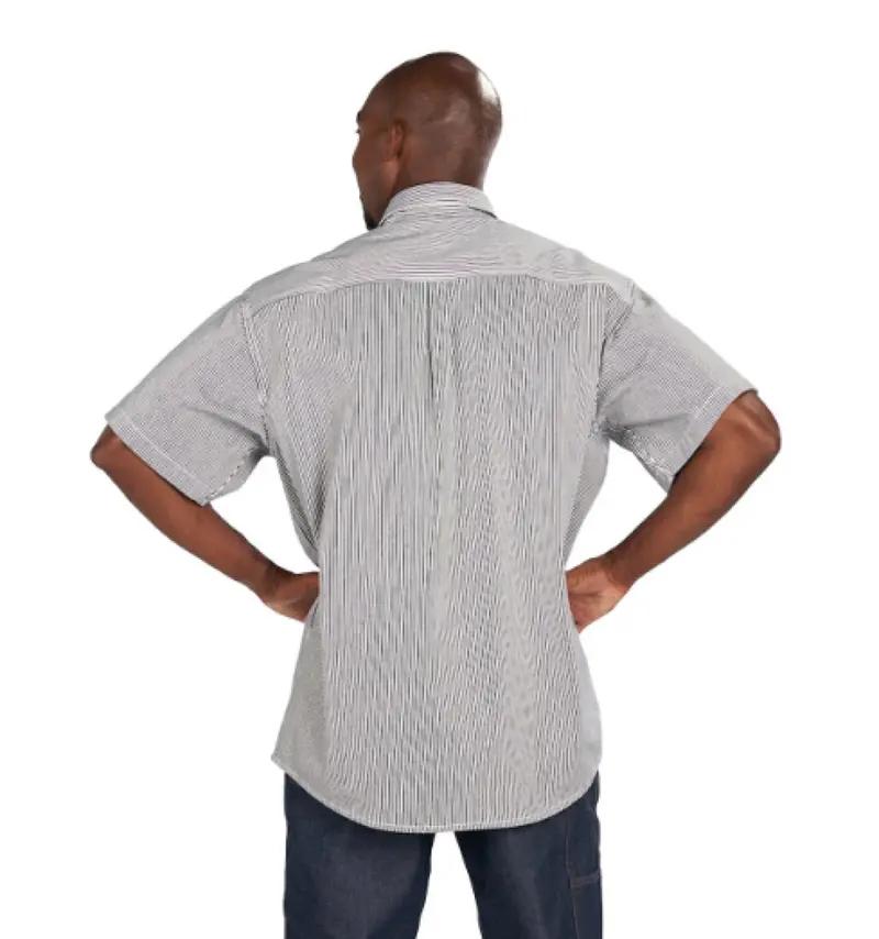 Key Men's Hickory Half-Zip Short Sleeve Work Shirt 3