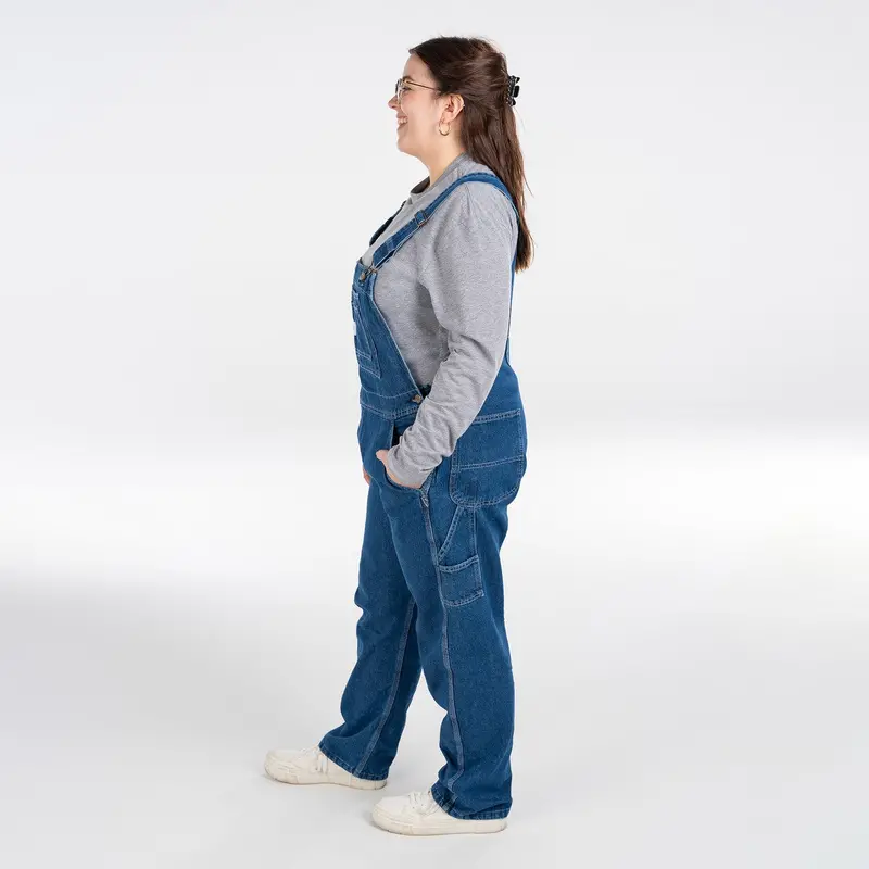 Key Women's Ring Spun Denim Bib Overall #280.45 2