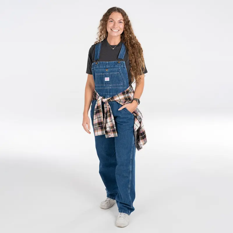 Key Women's Ring Spun Denim Bib Overall #280.45 4