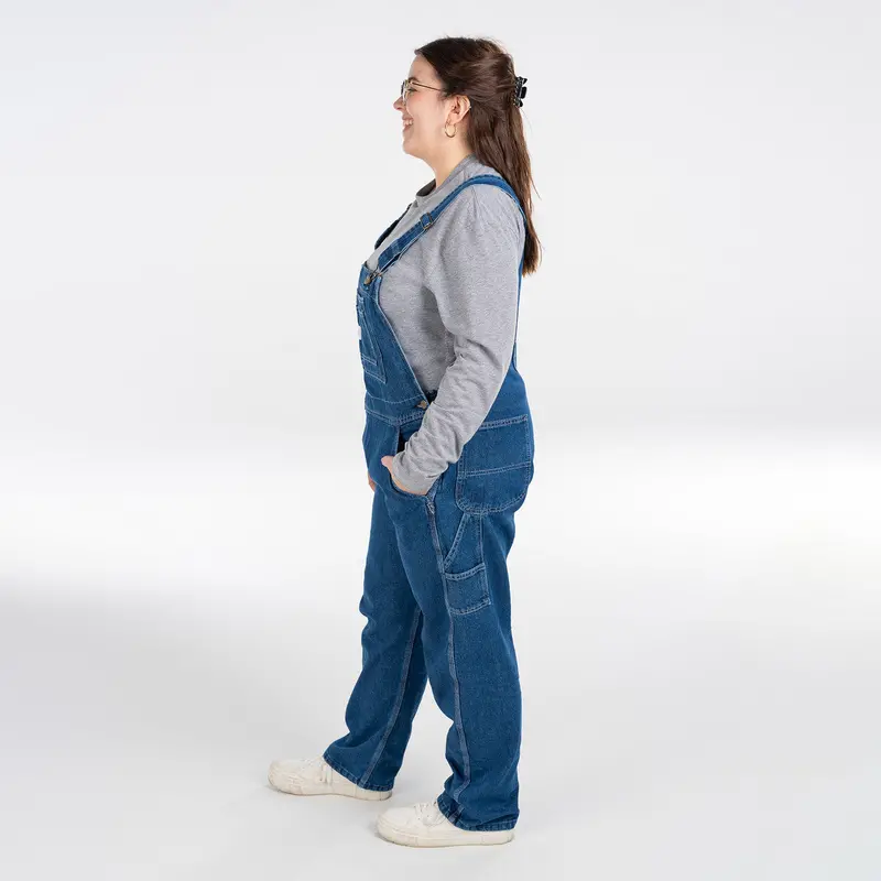 Key Women's Ring Spun Denim Bib Overall #280.45 5