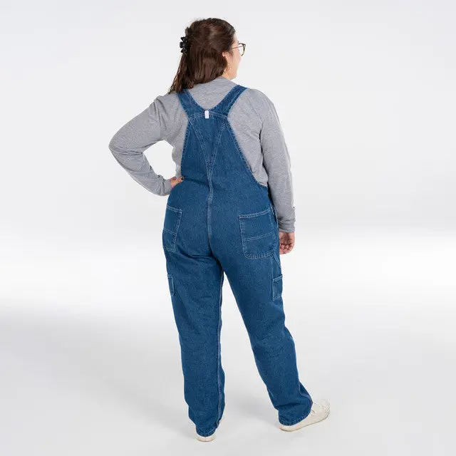 Key Women's Ring Spun Denim Bib Overall #280.45 6