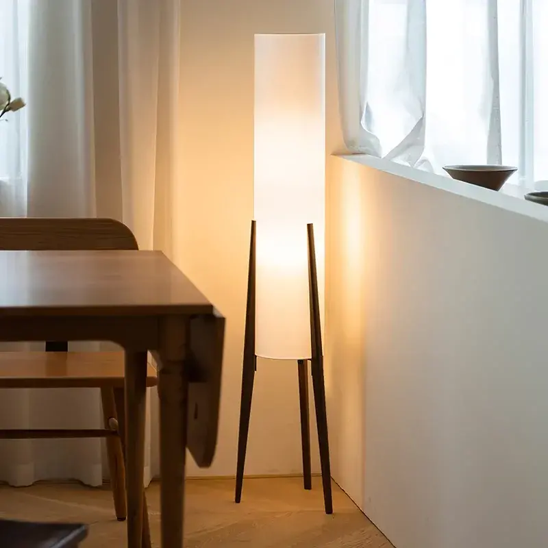 Klarako Japanese Solid Walnut Wood Floor Lamp 2
