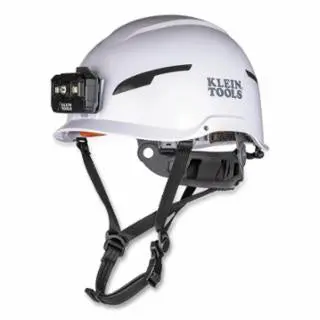 Klein Safety Helmet, Type-2, Non- Vented Class C, With Rechargeable Headlamp 1