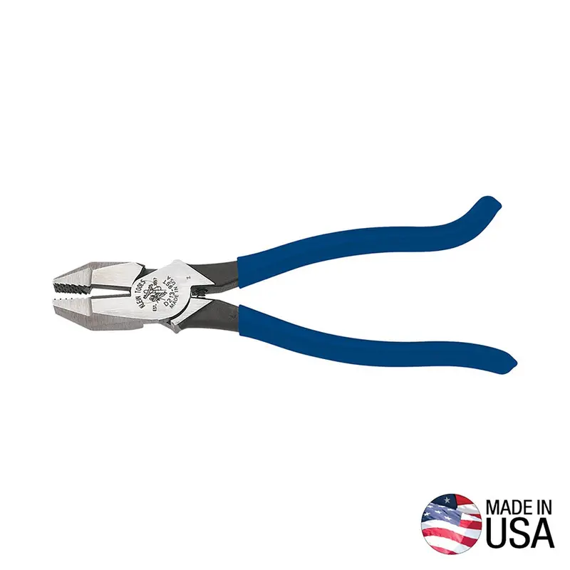 Klein Side Cutting Pliers For Rebar Work #D213-9St 1
