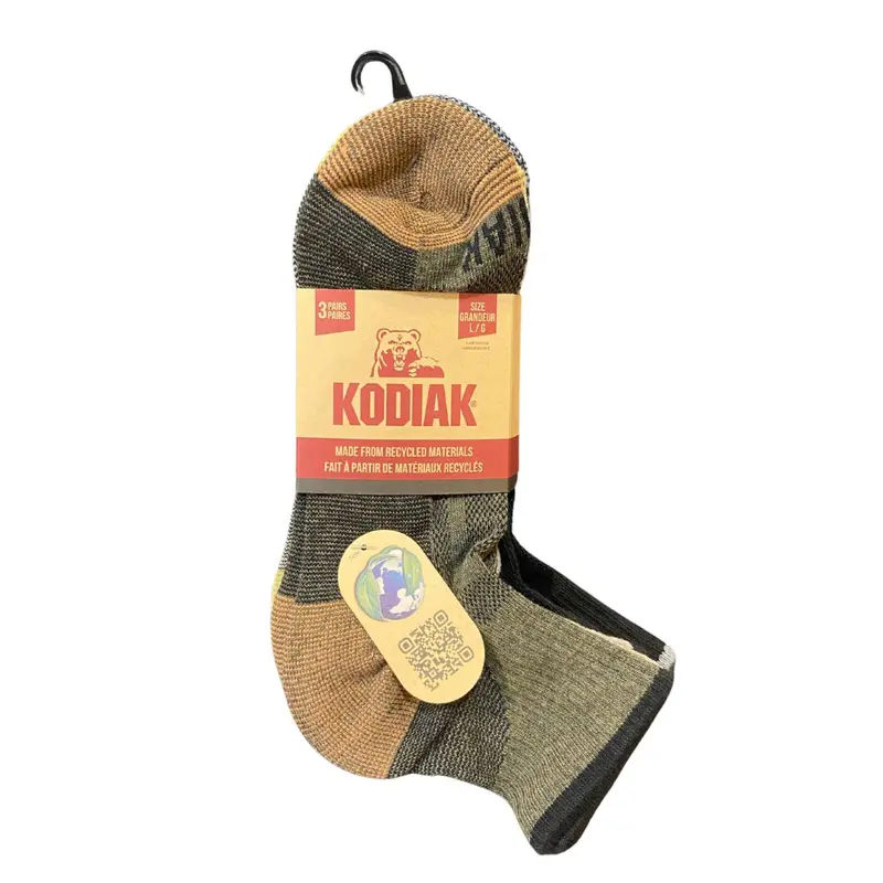 Kodiak 3-Pack Men's Ankle Work Socks 5487M 1