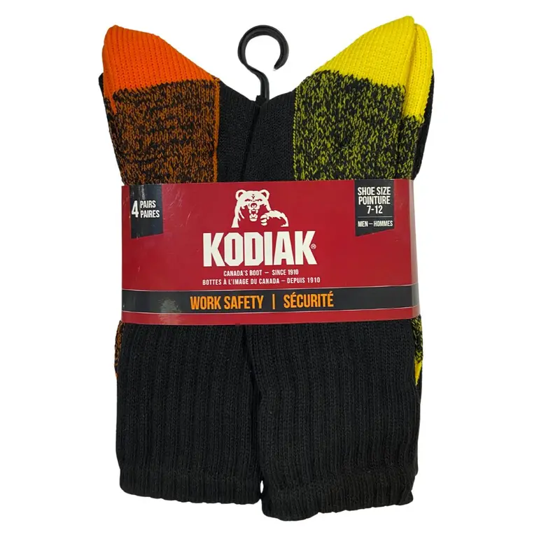 Kodiak 4-Pk Cotton Blend Work Socks 3248 1