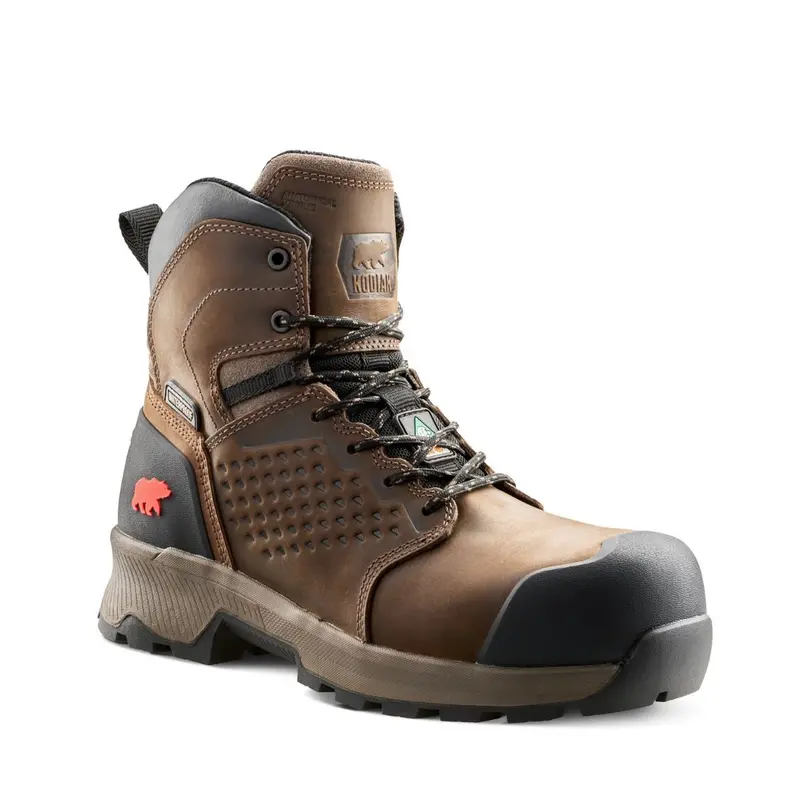 Kodiak Berg Men's 6" Waterproof Composite Toe Work Boot 1001Db - Brown 1