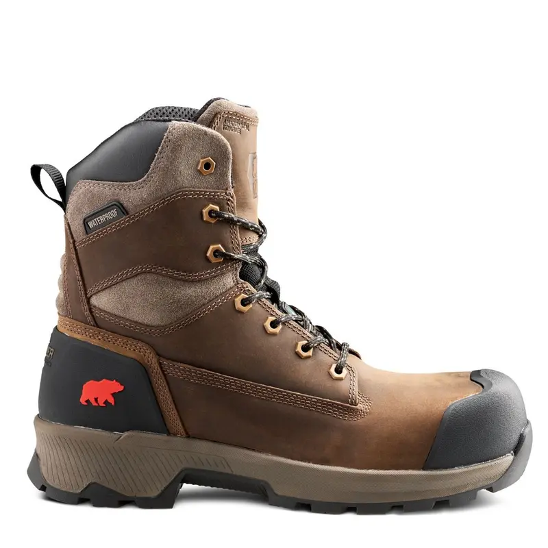 Kodiak Berg Men's 8" Waterproof Composite Toe Work Boot 1014Db - Brown 3