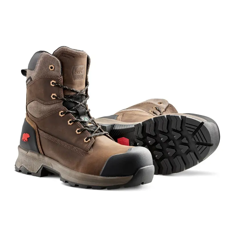 Kodiak Berg Men's 8" Waterproof Composite Toe Work Boot 1014Db - Brown 5