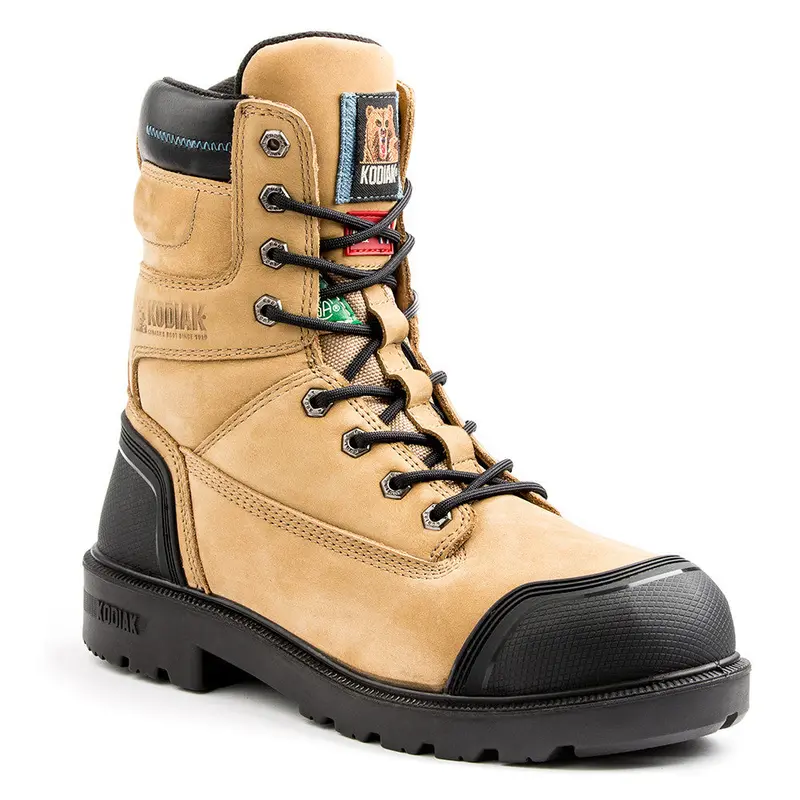 Kodiak Blue Plus 310090 Men's 8" Aluminum Toe Work Boots - Taupe 1