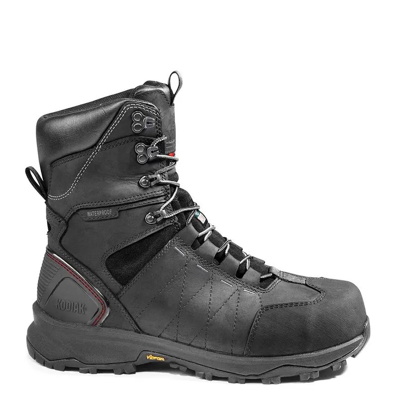 Kodiak Ice Conqueror Men's 8" Composite Toe Work Boot With Vibram® Arctic Grip® Black - Kd0a4tgdblk 2