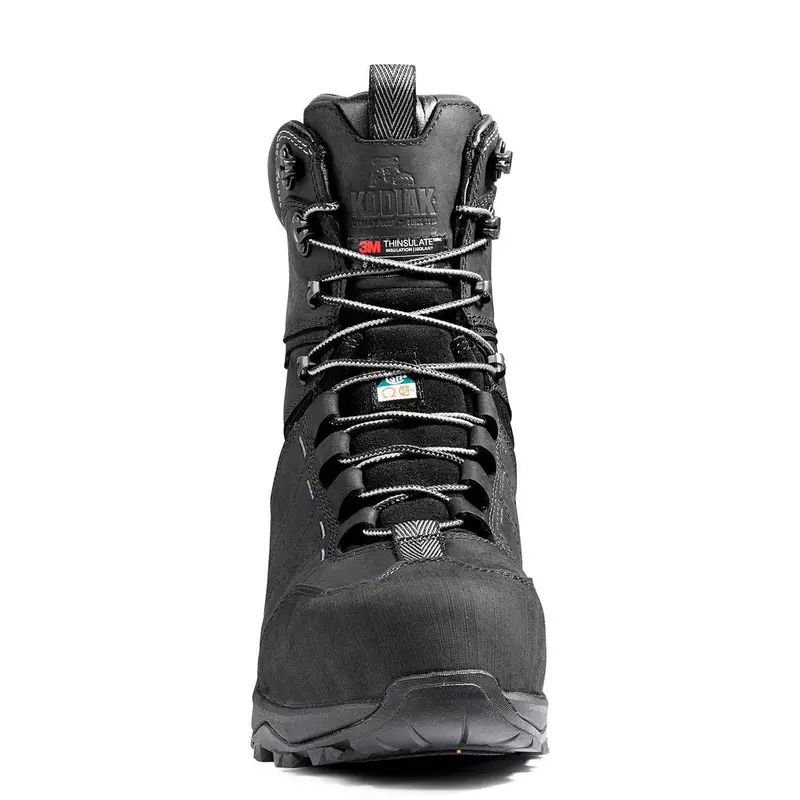 Kodiak Ice Conqueror Men's 8" Composite Toe Work Boot With Vibram® Arctic Grip® Black - Kd0a4tgdblk 5