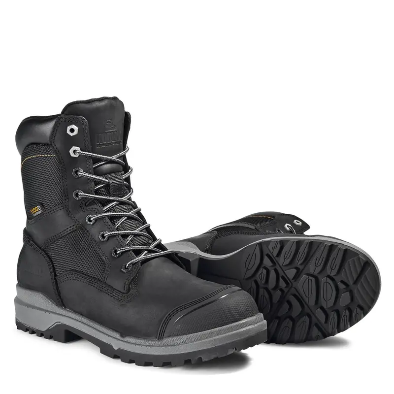 Kodiak Karluk 1100D Men's 8" Composite Toe Work Boot 1282Bk - Black 6