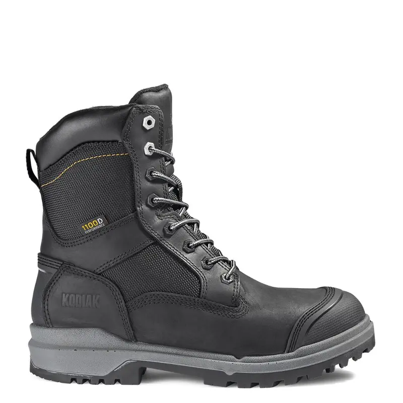 Kodiak Karluk 1100D Men's 8" Composite Toe Work Boot 1282Bk - Black 9