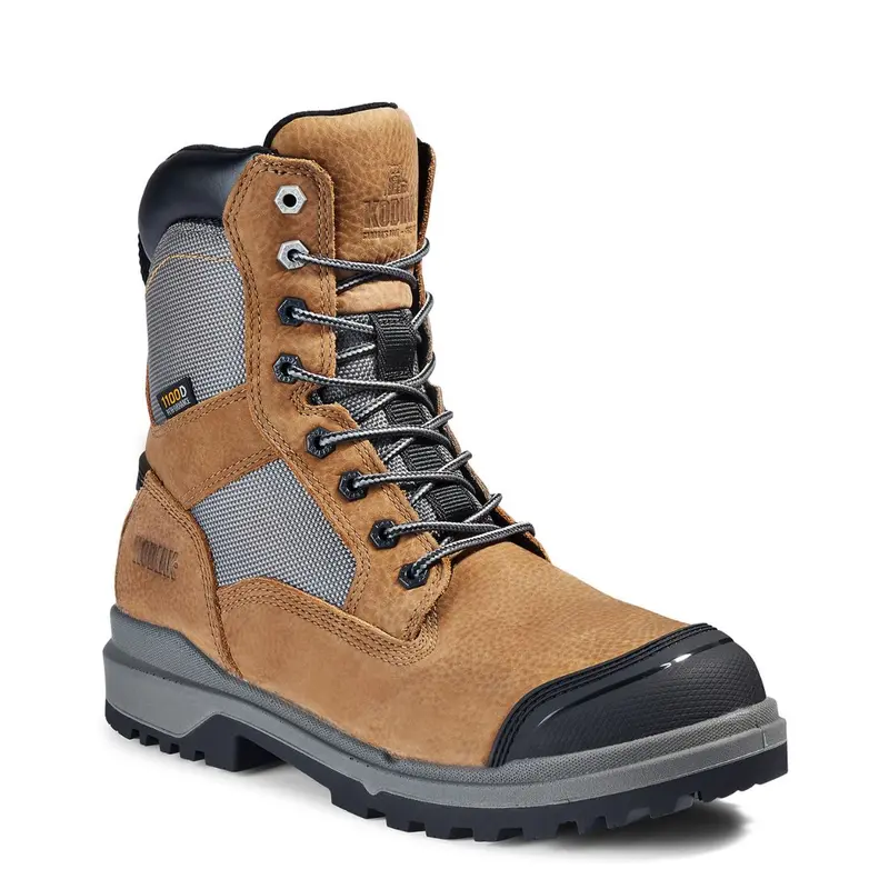 Kodiak Karluk 1100D Men's 8" Composite Toe Work Boot 1282Tn - Brown 1