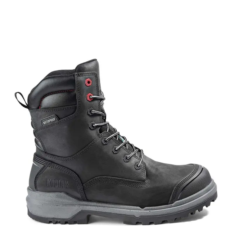 Kodiak Karluk Men's 8" Waterproof Composite Toe Work Boot 8379Bk - Black 2