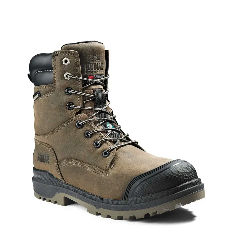Kodiak Karluk Men's 8" Waterproof Composite Toe Work Boot - 8379Fs Brown 2