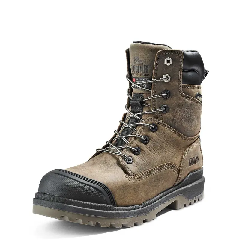 Kodiak Karluk Men's 8" Waterproof Composite Toe Work Boot - 8379Fs Brown 4