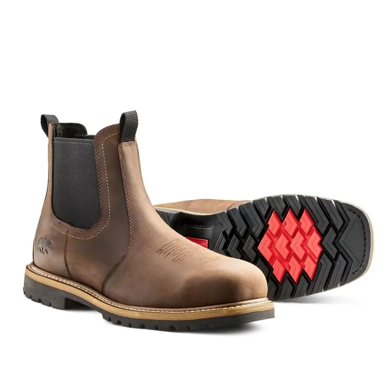 Kodiak Lundbreck Chelsea Men's 6" Composite Toe Pull On Work Boot 1018Db - Brown 10