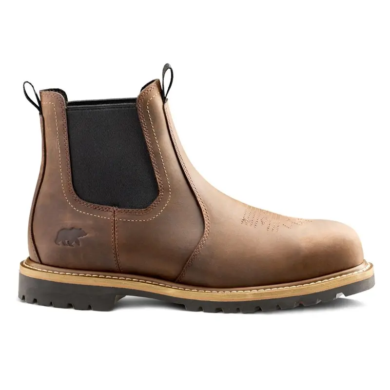 Kodiak Lundbreck Chelsea Men's 6" Composite Toe Pull On Work Boot 1018Db - Brown 3