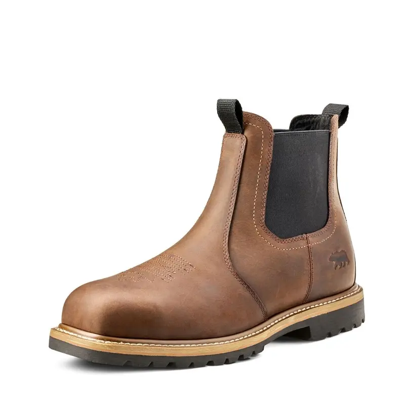 Kodiak Lundbreck Chelsea Men's 6" Composite Toe Pull On Work Boot 1018Db - Brown 4