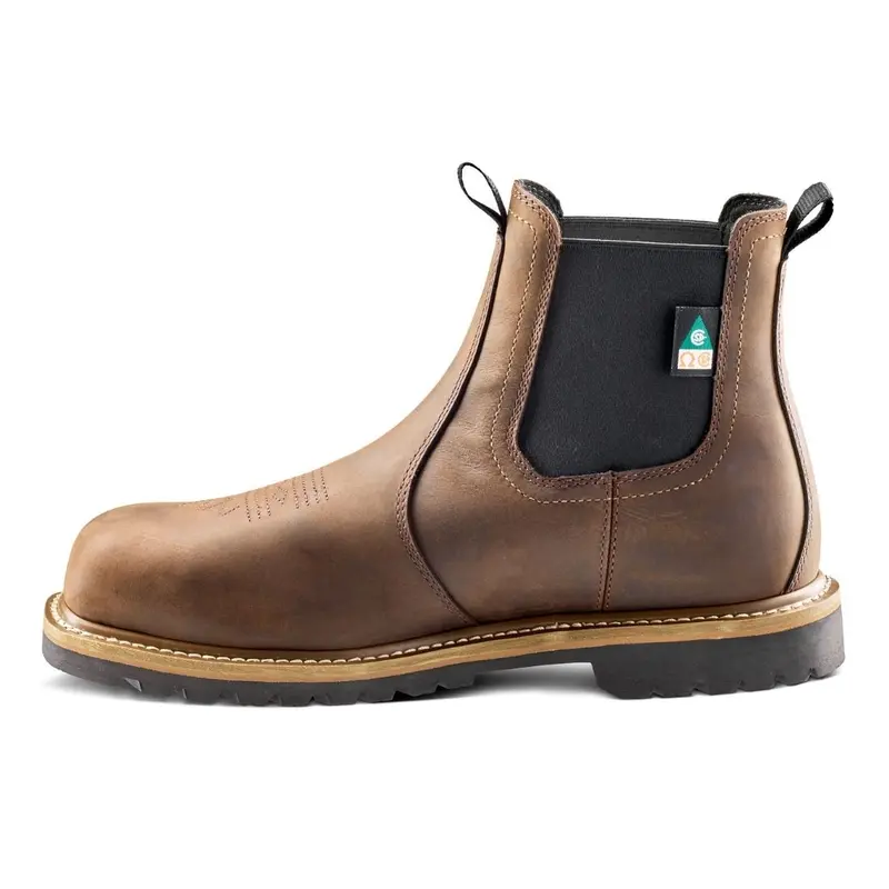Kodiak Lundbreck Chelsea Men's 6" Composite Toe Pull On Work Boot 1018Db - Brown 5