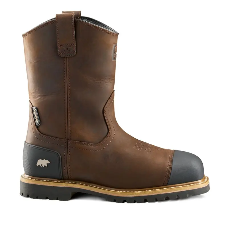 Kodiak Lundbreck Shield Men's Waterproof Pull-On Composite Toe Work Boot 1303Db - Dark Brown 3