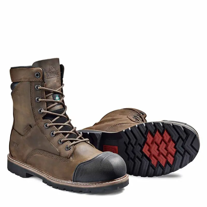 Kodiak Mckinney M.U.T Men's 8" Waterproof Composite Toe Work Boot Kd0a4tepdbx - Brown 6