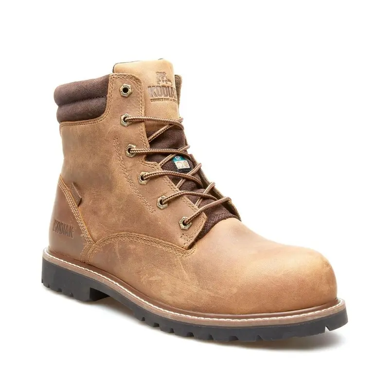 Kodiak Mckinney Men's 6" Waterproof Composite Toe Work Boot Kd0a4tfubrn - Brown 1