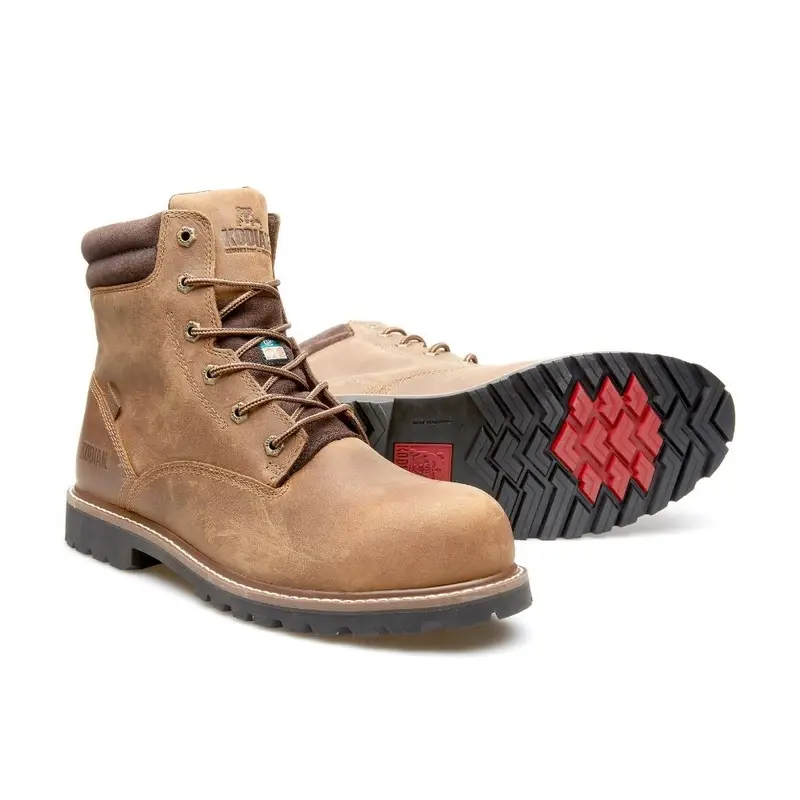 Kodiak Mckinney Men's 6" Waterproof Composite Toe Work Boot Kd0a4tfubrn - Brown 4