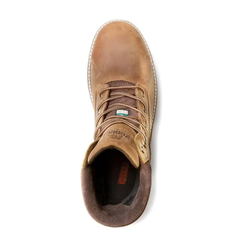 Kodiak Mckinney Men's 6" Waterproof Composite Toe Work Boot Kd0a4tfubrn - Brown 5