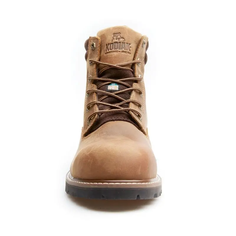 Kodiak Mckinney Men's 6" Waterproof Composite Toe Work Boot Kd0a4tfubrn - Brown 7