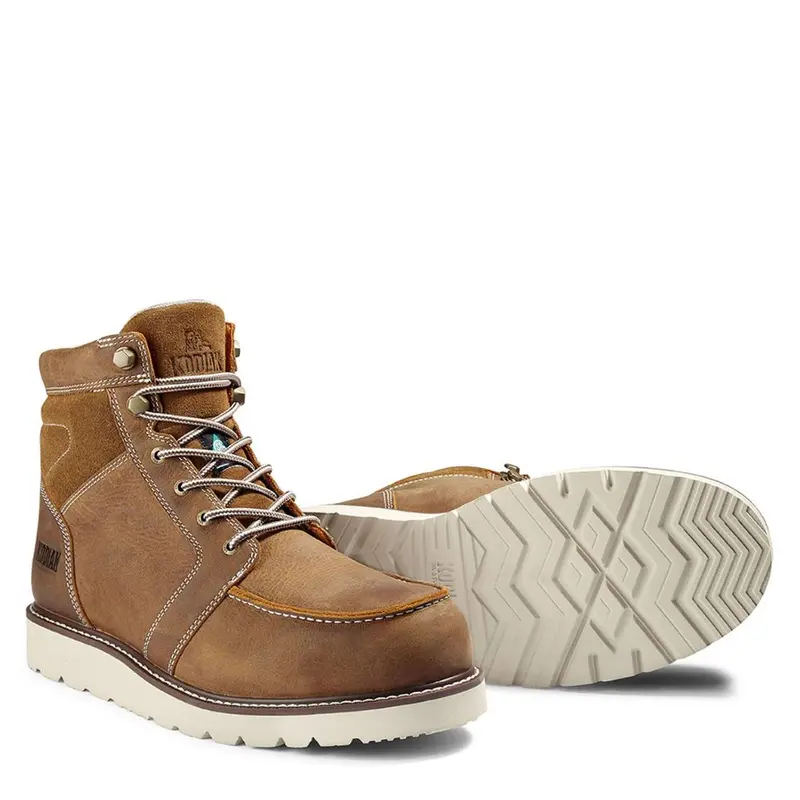 Kodiak Mckinney Men's 6" Wedge Composite Toe Work Boot Kd0a834qfwe - Brown 7