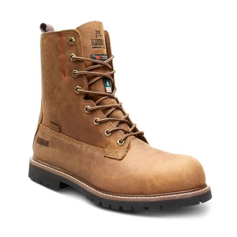Kodiak Mckinney Men's 8" Waterproof Composite Toe Work Boot Kd0a4nlsbrn - Brown 1