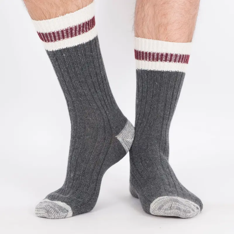 Kodiak Men's 2Pk Wool Blend Work Socks - Charcoal 1