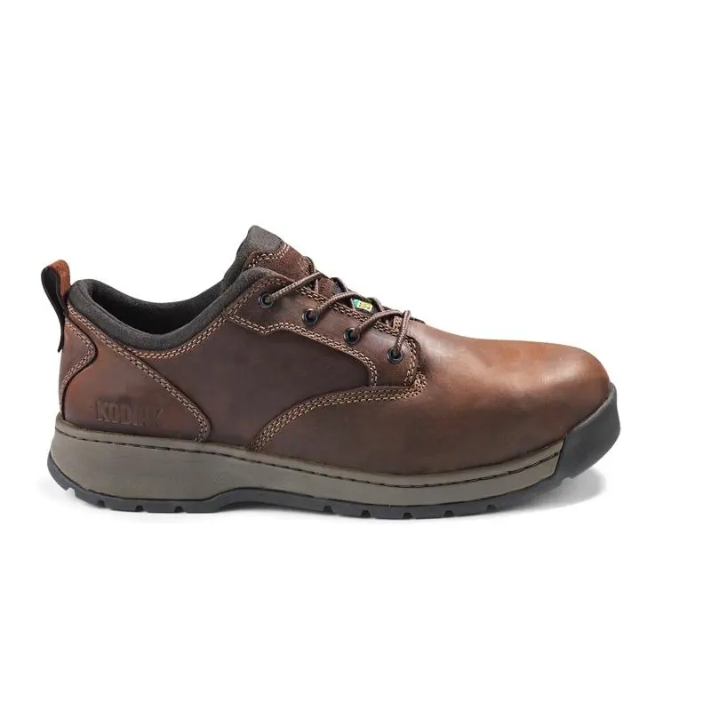 Kodiak Montario Men's Aluminum Toe Oxford Work Shoe Kd0a4nl6dbx - Brown 2