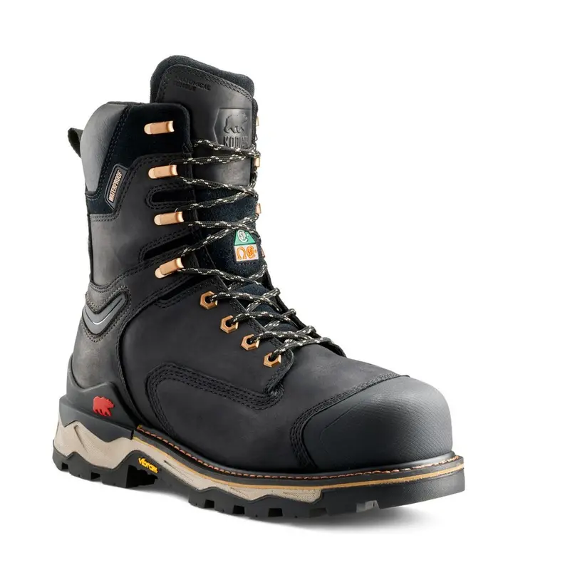 Kodiak Neragon Men's 8" Waterproof Composite Toe Work Boot 1304Bk - Black 1