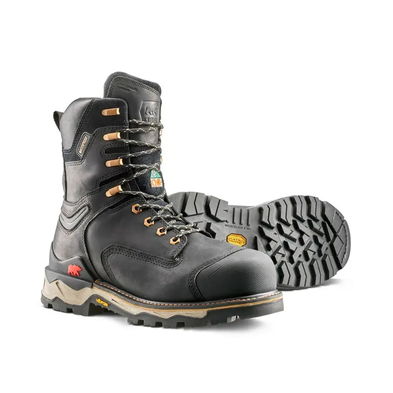 Kodiak Neragon Men's 8" Waterproof Composite Toe Work Boot 1304Bk - Black 7