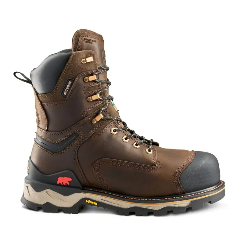 Kodiak Neragon Men's 8" Waterproof Composite Toe Work Boot 1304Db - Dark Brown 2