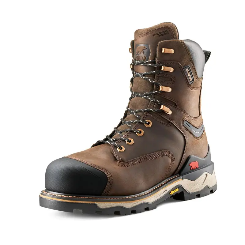 Kodiak Neragon Men's 8" Waterproof Composite Toe Work Boot 1304Db - Dark Brown 3